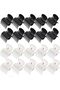 24-piece hot curling iron set, hot curling iron, replacement curling iron, suitable for hairdressers and girls with stylish hair (black and white).