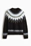 Loose Fit Jacquard-knit jumper - 6
