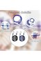 2-Piece Elastic Clothesline Travel Portable with 12 Metal Clips Each Clothes Hooks Camping Indoor Outdoor Black Dark Blue - 5