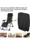 Waterproof 2-piece outdoor furniture cover set, zero-gravity chair cover, folding patio chair cover, 28 inches wide x 13 inches deep x 43 inches high - 2