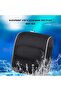 Bicycle handlebar bag, waterproof frame bag, large capacity, easy to install, compact front storage for bikes (black, 19x14 cm). - 3
