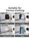 Foldable clothes hangers - garment hangers - compact for suitcase/essential cruise items/various colors - 2 pieces - gray/green - 7