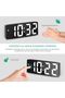 Digital alarm clock, LED alarm clock, with snooze function, adjustable brightness, and daytime mode (black). - 4