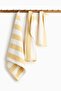 Striped cotton terry guest towel - 3