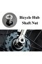 Two bicycle axle nuts, 3/8 inch bicycle wheel nut flange axle nuts, suitable for bicycles, mountain bikes, etc. - 2