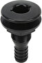 10-Piece Hull Through-Connector 3/4-inch Hose Fitting Drain Outlet Accessory (Black)
