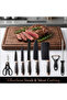 9 Piece Kitchen Knife Set - Ultra Sharp Chef Knife Set with Ergonomic Handle & Storage Stand for Home Cooks, Professional Chefs - Complete Cutlery for Everyday Meal Prep & Home Kitchens - 3