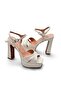 Platform Bridal Shoes, Genuine Leather Platform Heel Bridal Shoes - 2