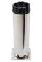 15 cm Chrome Furniture Leg Set of 4 Metal Cabinet Table Legs with Adjustable Base - 3