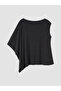 Original Boat Neck Shawl Detailed Modal Blend Blouse - 6