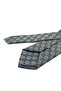 Yellow Navy Blue Motif Pattern Classic Tie with Handkerchief Kk13896 - 3
