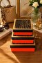 Gift 3-Piece Decorative Box Leopard Model Premium Packaging Box - 3