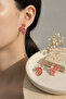 Elegant Bijouterie Earrings with Pink Flowers and Pearl Detail - 6