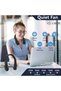 Portable Neck Fan,Hands Free Bladeless Fan | USB Powered Cooling Fans, 5 Wind Speed for Men Women Travel Hiking Cycling Outdoors - 3