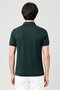 Men Classic Fit Embroidered Logo Short Sleeve Polo Shirt, Dark Green - 4