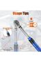 1/4-inch torque wrench, measuring range 2-24 Nm, accuracy ±3%, 72 teeth, reversible, with 100 mm extension bar. - 4