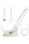 Electric whisk, 3 adjustable speeds, USB-C rechargeable milk frother, beverage mixer, milk frother, detachable Stainless Steel whisk