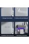 Toothbrush holder, toothbrush sterilizer, USB charging, automatic toothpaste dispenser, with hooks and towel rack, wall-mounted, gray. - 4