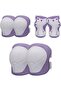 Purple 8.2x12.4x9 cm Children Roller Skate Protective Gear Set