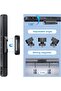 Rechargeable Vanity Light Strip Remote 5-Color Adjustable 120 LED 2000mAh Battery Magnetic Touch Cabinet Bedside Kitchen 5W Silver 1Pc - 4
