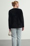 Women's Soft Plush Look Beard Knitwear Cardigan Jacket - 4