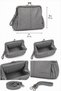 Washable Leather Women's Shoulder and Hand Bag - 6