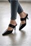 Luffy Flat-Toe Buckle Detailed Heeled Slippers