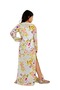 Girls Floral Print Embroidered Jalabiya - 5
