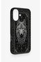 iPhone 16 Compatible Ethnic Wolf Pattern Silicone Case - 3