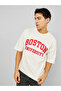 Boston Graphic Print Oversized T-shirt