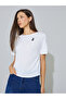 White Regular Fit Round Neck T-Shirt - 3