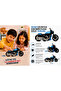 Friction Toy Chopper Travel Motor 15 cm - Children's Motorcycle with Durable Plastic Smooth Wheels - 4