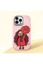 iPhone 13 Pro Max Compatible Case Camera Protector Pink Silicone Couple Phone Case Girl Patterned