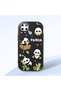 Realme C25Y Compatible Case Camera Protector Black Silicone Couple Phone Case Panda Pattern
