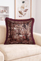 Forest Scenery with Hunter and Dog Figures Tapestry Pattern Fringed Throw Pillow Cover - Vintage Decorative Pillow - 2