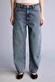 Barrel Fit High Waist Ankle Length Jean Pants H3522Ax26Sm - 3