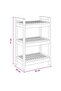 Bathroom Shelf Natural 45 x 30 x 71 cm Solid Teak Wood - 3