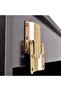 Three Piece Bathroom Furniture and Basin Set Black - 4