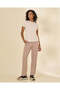Women Beige Wide Leg Jog Pants - 5