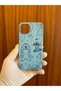 iPhone 13/14 Stitch Inside Velvet Silicone Phone Case (Blue Case) - 4