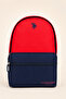 Unisex Navy Blue Backpack with Laptop Compartment Daily School Travel Multi-Compartment Plcan26119