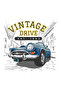 Men's Retro Classic Automobile Printed Cotton T-Shirt Nostalgia Themed Casual Comfortable Fit Modern Stylish - 3