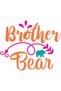 Boy's Brother Bear Themed Printed Short Sleeve Round Neck Cotton T-Shirt Relaxed Fit Casual - 3