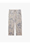 Cotton Comfortable Fit Pocketed Waist Tie-Up Abstract Printed Barrel Pants