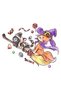 Children's Witch Cat Broom Printed T-Shirt 100% Cotton Short Sleeve Round Neck Relaxed Fit Casual - 3