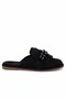 Muse Women's Suede Slippers with Beads and Tassel Detail - 3