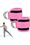 Fitness ankle straps adjustable.