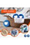 6 laundry balls for drying pet hair (blue) - 2