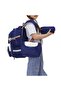 Girl's 3-Piece Primary School Bag Set with Lunch and Pen Holder, Navy Blue with Plush Accessories - 6