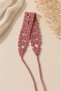 Dried Rose Lace Hand Knitted Hair Band Adjustable Bohemian Bandana Women's Hair Accessory - 2